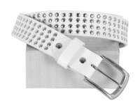 Ceinture en cuir véritable gaufré croco personnalisée avec clous, boucle sur mesure, marque privée, OEM, vente en gros, style punk urbain