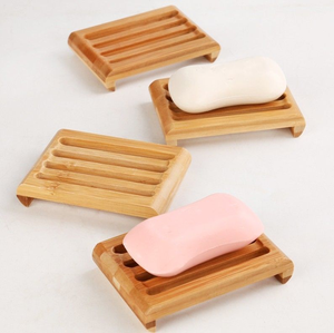 Porte-savon en bambou naturel, porte-savon en bois auto-drainant, économiseur de savon pour la douche, la salle de bain, l'évier de cuisine - Product Image 4