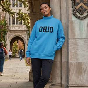 Sudadera Casual Personalizada para Mujer con Cuello Simulado, Holgada y Oversize, para Invierno, Elegante y Suave para Uso Diario - Product Image 1
