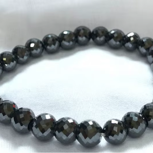 6. Bracelet de perles de moissanite noires de 80 mm à 7 mm |   Perles Facettées |   Coupe AAA |   Pour collier en diamant et autres bagues en diamant.. - Product Image 1