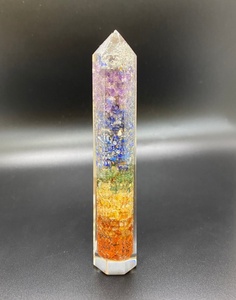Baguettes d'énergie de guérison d'orgone de qualité supérieure, pierre naturelle de sept chakras, Orgone oblisque, tour d'orgonite en gros - Product Image 6