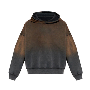 Sudadera con Capucha Oversize para Hombre, Estilo Degradado, Manga Regular, 100% Algodón, Felpa Francesa, Anti-Pilling, Estilo Otoñal - Product Image 6