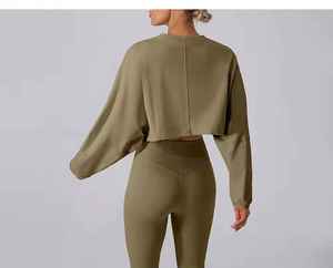 Conjunto Deportivo para Mujer, Ligero, de Color Sólido, de Secado Rápido, para Gimnasio, Entrenamiento, Fitness, Running, Yoga, Venta al Por Mayor, Transpirable - Product Image 4