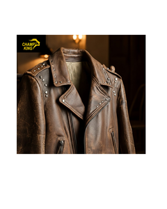 Veste en cuir western pour homme de haute qualité - Imperméable et écologique - Product Image 2