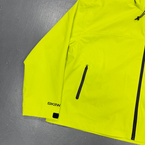 Chaqueta Deportiva Personalizada para Hombre, Amarillo Brillante, con Capucha, Impermeable, Transpirable, Ecológica, de Poliéster/Nailon, con Cierre de Cremallera, para Otoño y Actividades al Aire Libre - Product Image 2