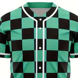Maillot de baseball léger et respirant à manches courtes - Vêtement pour homme adulte de haute qualité 100% polyester - Product Image 6