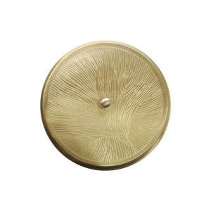 Conteneur à épices artisanal en laiton de qualité supérieure - 8 pouces |   Masala Dani gravé par un designer pour la cuisine |   Boîte de rangement pour épices indiennes de luxe - Product Image 1