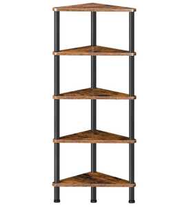 Estantería Moderna de Madera de Cerezo de 5 Niveles, Librería Vertical Compacta, Organizador de Almacenamiento Vertical para el Hogar y la Oficina - Product Image 6