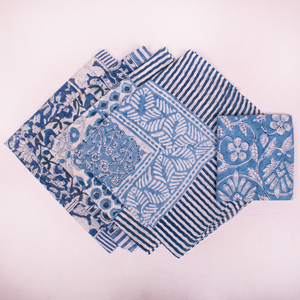 Handmade Cotton Bandana Floral Block Printed Eco-Friendly Breathable <b>Head</b> <b>Wrap</b> Stylish Unisex Square Scarf Organic Neck - Product Image 4