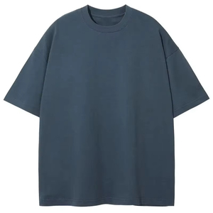 High Quality Casual Style Shoulder <b>Down</b> Round Neck Short Sleeve 200g 100% Cotton Regular Fit Men Breathable Eco-Friendly T-Shirt - Product Image 1