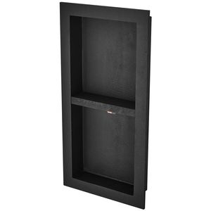 Estantes de Baño de 16 x 32 Pulgadas, Organizador para Nicho de Ducha con Doble Estante y Esquinas Cuadradas, Protección Sellada Empotrada - Product Image 3