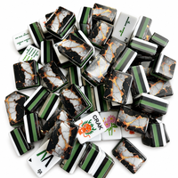 Ensemble de Mahjong en Acrylique aux Motifs Marbre et Forêt avec 160 Tuiles Décoratives pour Tables de Mahjong à Domicile et Vente au Détail