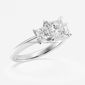 Diamante de princesa de corte brillante de grado GIA de origen ético para bodas y fiestas brillantez cortado por expertos con certificado IGI - Product Image 4