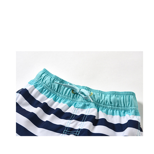 Eco-Friendly Breathable Plaid High-Leg Swim Shorts Custom Beach Shorts Loose Swimwear Boys Swim <b>Trunks</b> - Product Image 3