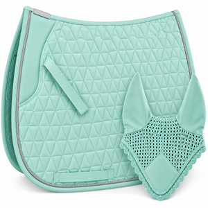 TWILL SPORTS - Protector de Cuello para Silla de Montar Acolchado Verde Menta, Forro de Malla de Poliéster Transpirable, Multiusos - Product Image 1