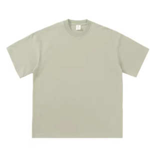 Camisetas de punto personalizadas al por mayor, estilo urbano, de algodón 100% de 280 g/m², cuello redondo, oversize para hombre, lisas, teñidas, transpirables - Product Image 5