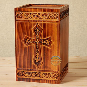Eco-Friendly Wooden Cremation Urn Manufacturer Personalized Wooden Keepsake Urn for Families High Quality Wooden Funeral Urn - Product Image 4