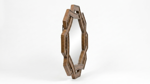 Espejo Octagonal Moderno de Madera con Pantalla LED, Marco Decorativo de Pared para Baño y Espacios Pequeños - Product Image 2