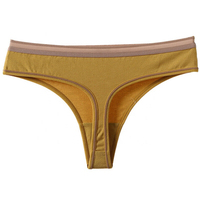 Culottes string sexy en dentelle pour femmes, taille mi-haute, en rayonne et élasthanne, tricotées unies, respirantes, écologiques, séchage rapide, logo personnalisé