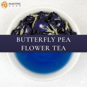 Ingredientes de alta calidad para té de burbujas con flor de mariposa, certificación HACCP para bebidas, hojas de té sueltas coloridas para batidos. - Product Image 3