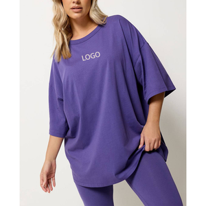 Custom Polyester Spandex Ladies Tees Lightweight Breathable Fitness Workout Running <b>Top</b> Drop Shoulder Football Jersey - Product Image 1