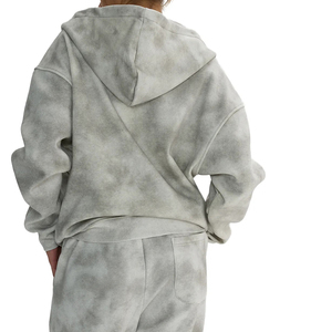 Sudadera con Capucha Beige para Hombre, Talla Grande, 100% Algodón, Tejido de Felpa Transpirable, Bolsillo Frontal, Estilo Vanguardista de Invierno - Product Image 6