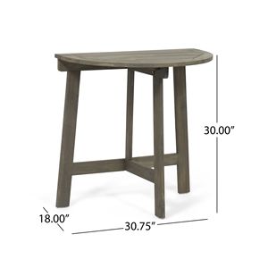 Tavolo Bistrot Semicircolare da Esterno WESTMONT Grigio - Product Image 6