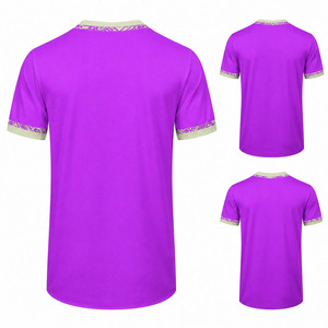Maillot de baseball pour équipes, col rond oversize, manches courtes, style hip-hop, vente en gros, maillot de baseball uni de haute qualité pour hommes - Product Image 5