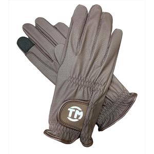Guantes de equitación Sarino personalizados para mujer, ligeros, transpirables, de cuero sintético, con pantalla táctil y protección UV para el dedo índice. - Product Image 1