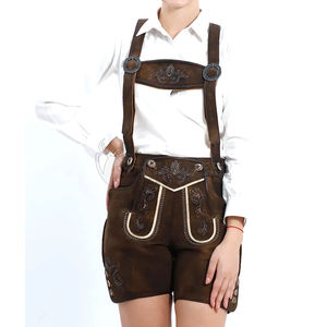 Shorts de Lederhosen para Mujer, Inspirados en el Oktoberfest Alemán, Ropa para Festivales - Product Image 1