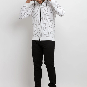 Sudadera con capucha y cremallera para hombre, de alta gama, estilo urbano, con bordado en el hombro. - Product Image 3