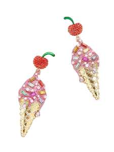 Boucles d'oreilles artisanales multi-perles pour femmes, design de créateur, pour soirées, au meilleur prix - Product Image 3