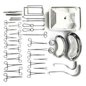 Juego de 38 instrumentos quirúrgicos de acero de clase I, aprobados por CE ISO, para ortopedia, de Dentavex. - Product Image 1