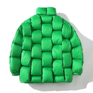 Veste matelassée unisexe personnalisée à marque privée, épaisse et surdimensionnée, avec col montant, manteau d'hiver chaud, fournisseur en gros - Product Image 5
