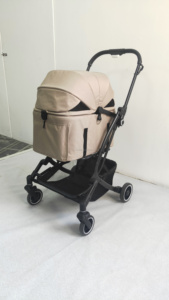 POUSSETTE PLIANTE À UNE MAIN POUR ANIMAUX DE COMPAGNIE POIDS LÉGER Porte-Chat Pliable Conception Poussette pour animaux de compagnie Vélo Chien Remorque/Poussette - Product Image 4