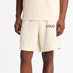 กางเกงขาสั้นผู้ชายคุณภาพสูง เหมาะสำหรับการพักผ่อนที่บ้าน การเคลื่อนไหวกลางแจ้ง และการใช้งานในช่วงวันหยุด / ดีไซน์ทันสมัยพร้อมเชือกผูก - Product Image 1
