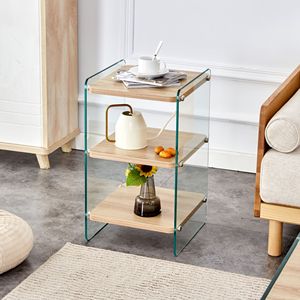 Comodino a Tre Ripiani per Soggiorno - Product Image 1
