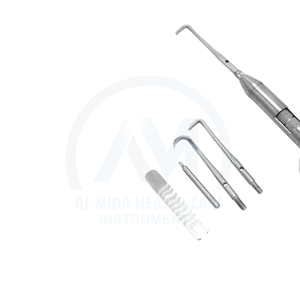 Pistola removedora de coronas dentales, removedor manual de doble punta, herramienta dental de acero inoxidable, instrumentos dentales reutilizables - Product Image 4