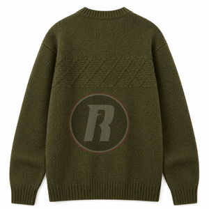 Pull en tricot classique pour homme, mélange de coton, pull chaud et confortable, vêtements d'hiver, tenue décontractée pour tous les jours, pull en tricot tendance - Product Image 2