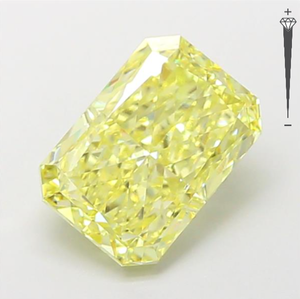 Diamant de laboratoire CVD certifié IGI, 3,04 carats, taille Radiant, couleur Jaune Intense Fantaisie, clarté VVS2, LG 792675455, ROYAL GEMS FOR JEWE - Product Image 1
