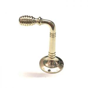 Crochet mural décoratif robuste en laiton pour manteaux et vêtements, avec 2 crochets, couleur personnalisable, design gain de place - Product Image 6