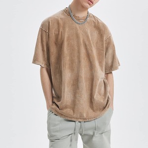 T-shirts Homme Vierge 100% Coton Col Rond Manches Courtes Personnalisables Logo Hip Hop Séchage Rapide Respirant pour Gym et Fitness – Vente en Gros - Product Image 6