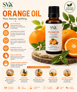 Orange Essential Oil Citrus Sinensis Cold Pressed 100% Pure & Natural Aroma Oil for Aromatherapy Cosmetic & DIY Use Supply - Product Image 6