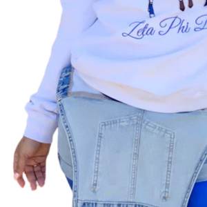 Sweat-shirt Zeta Phi Beta MFV Sister Sister pour femme, avec lettres grecques brodées, graphique décontracté, polaire de qualité supérieure - Product Image 5