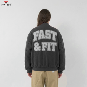 Chaqueta Varsity de Mujer con Mangas de Cuero, a la Moda en 2026, Resistente al Viento, al Precio Más Bajo - Product Image 2
