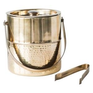 Decorative luxury brass ice bucket for <b>serving</b> drinks with elegant design sturdy construction and insulated body - Product Image 6