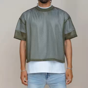 Camisetas de Hombre 100% Algodón Personalizables, Corte Ajustado, Deportivas, con Dobladillo Dividido, Diseño Liso para Correr en Clima Cálido - Product Image 2