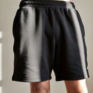 Pantalones cortos de sudor en blanco personalizados con cordón de color sólido para hombres Pantalones cortos deportivos para correr de lana de algodón de rizo francés para hombres - Product Image 2