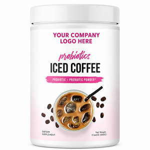 Café Helado Probiótico de Marca Privada en Polvo, Mezcla de Café Prebiótico, Suplemento Dietético 500g, Empaque Personalizado OEM - Product Image 2