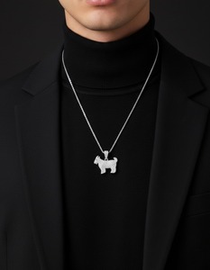 Pendentif Chèvre Iced Out en Or 10K 14K avec Diamants, Collier Breloque Animale Hip Hop pour Hommes et Femmes, Bijou Statement pour Rappeurs - Product Image 3